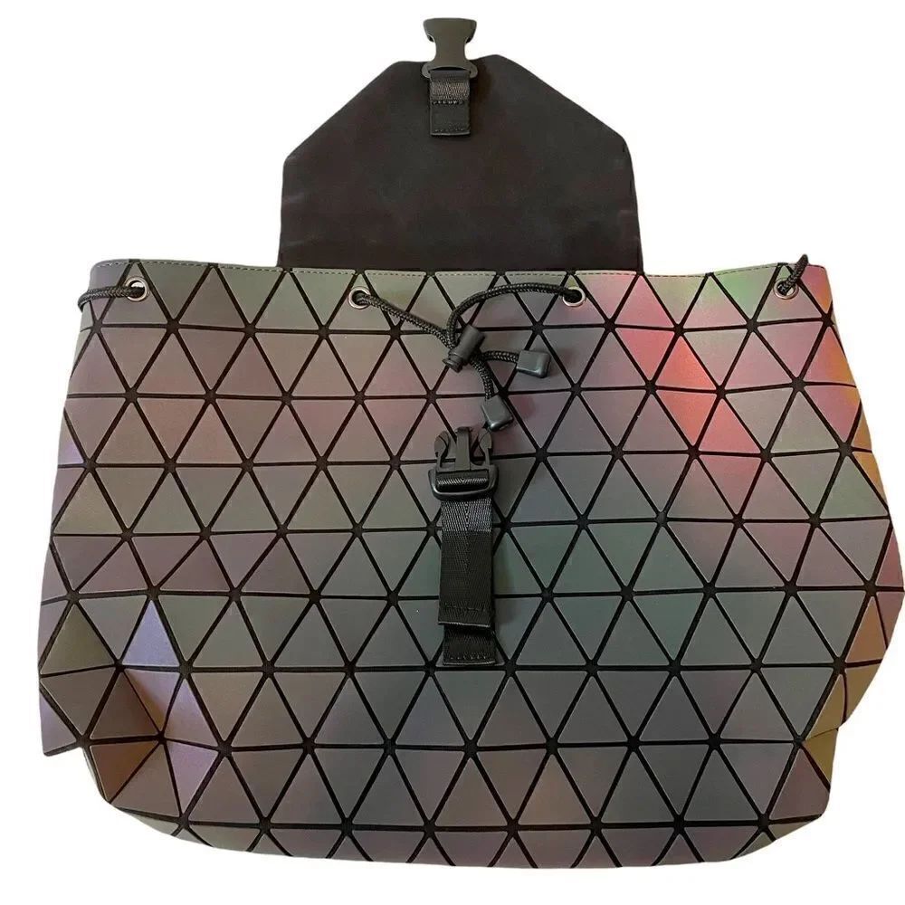 Brand New Reflective Geometric Designed Backpack. Lightweight. - Picture 2 of 5